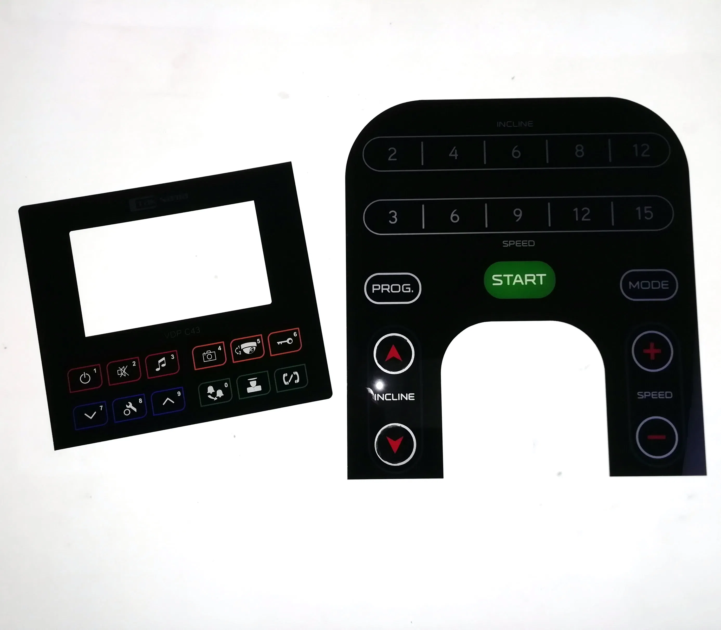 Membrane Switch Control Panel Capacitive Touch Panel Screen Printing Graphic Overlay