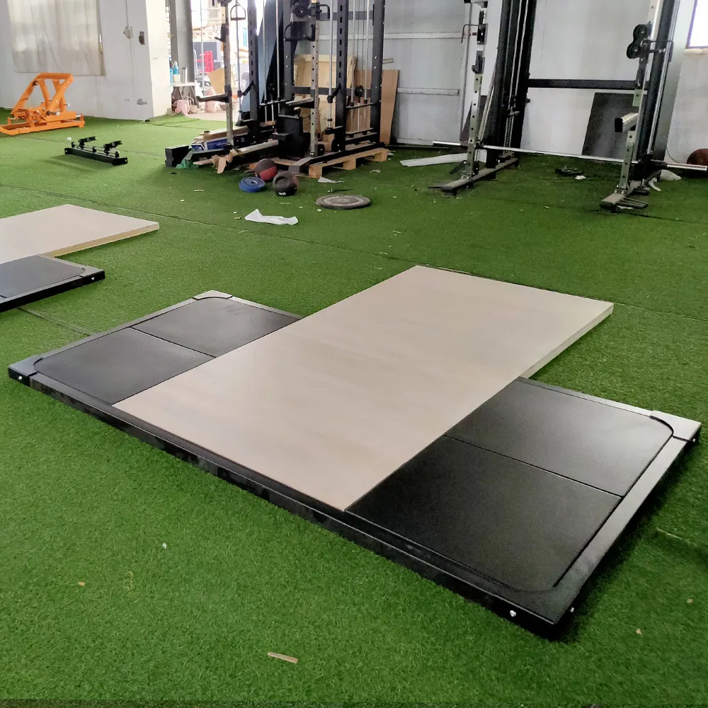 Premium Home Gym Wooden Lifting Platform for Strength Training