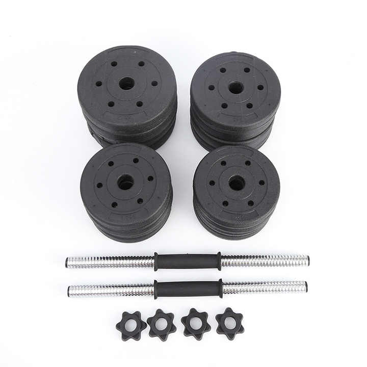 Gym Equipment Fitness Dumbbells Set Cement Adjustable Dumbbell Set