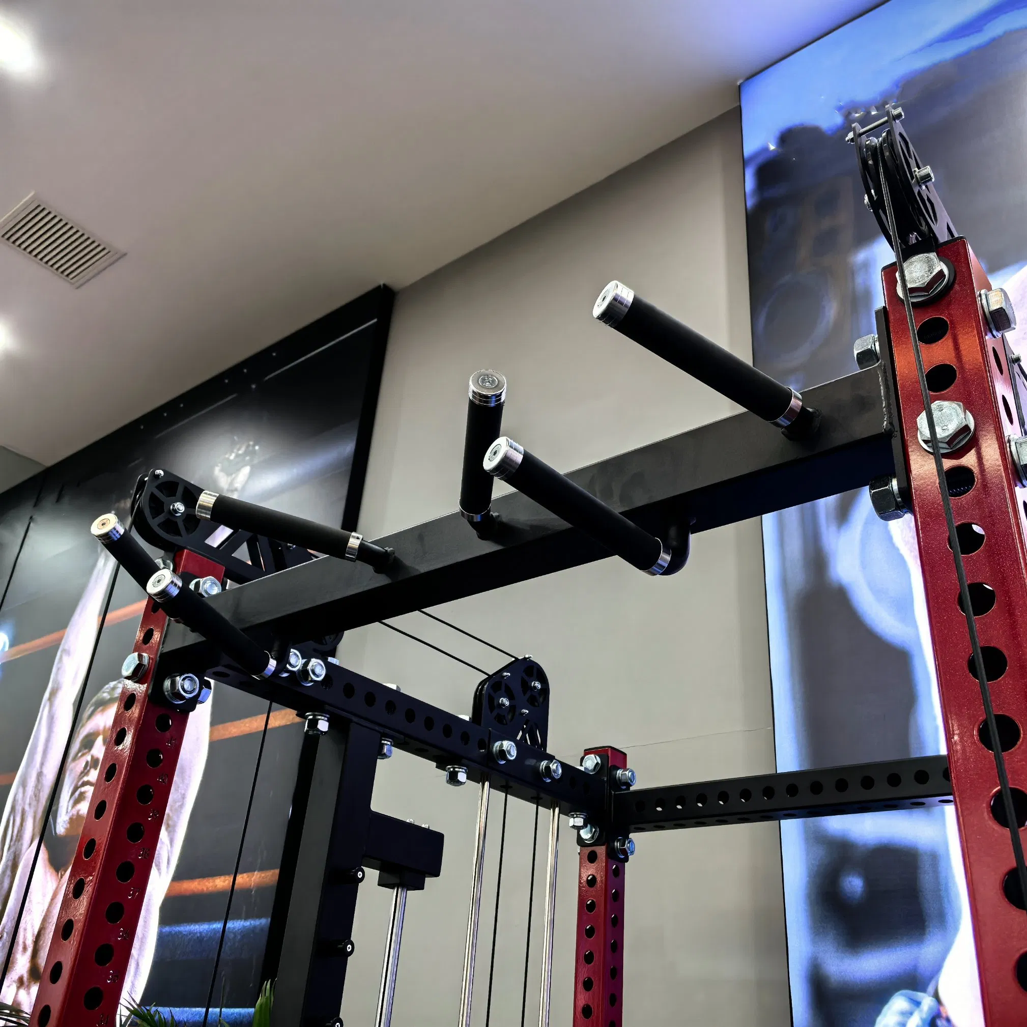 China Factory Power Cage Half Rack Multi-Functional Gym Equipment Smith Machine Fitness Squat Rack