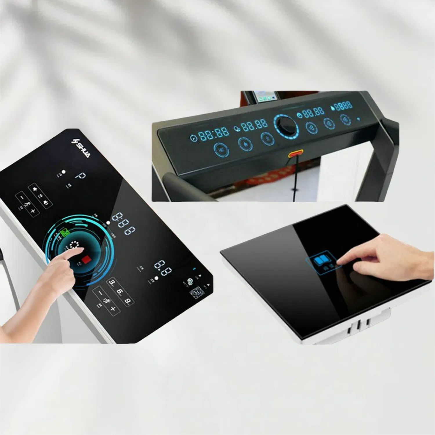 Custom Acrylic Capacitive Touch Control Panel with Screen Printing Graphic Overlays