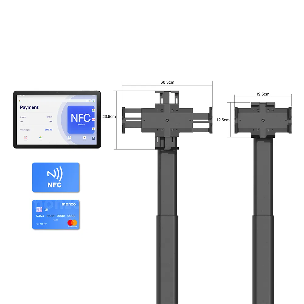 10inch Dual USB C NFC Tablet Android Mt8786 4+64GB Payment Kiosk