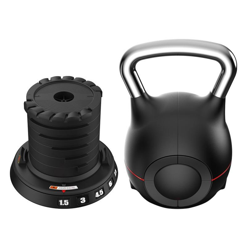 7-in-1 Adjustable Kettlebell Set - Quick-Change Free Weight Kettlebell for Home/Gym Workouts, Fitness