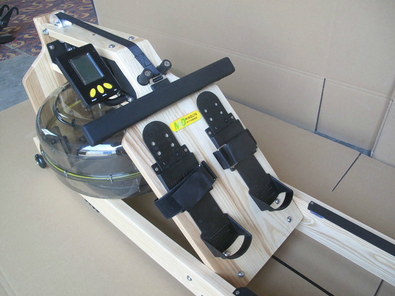 Commercial Gym Equipment Cardio Machine Foldable Rowing Machine Wooden Water Rower