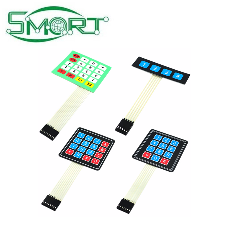 Smart Electronics 4X5 Matrix Keyboard 20 Keys Membrane Switch Keypad with Poly Dome