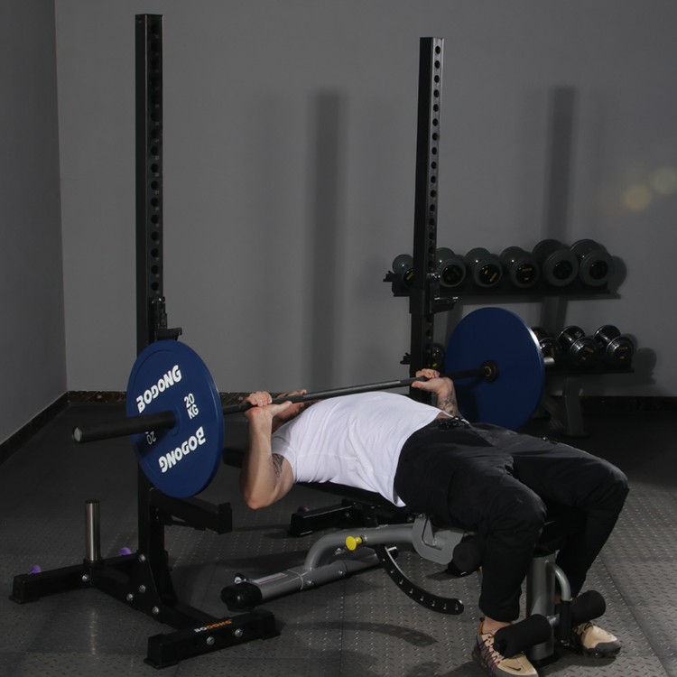 Home Fitness Equipment Half Power Rack Removable Outdoor Multi Functional Adjustable Squat Rack