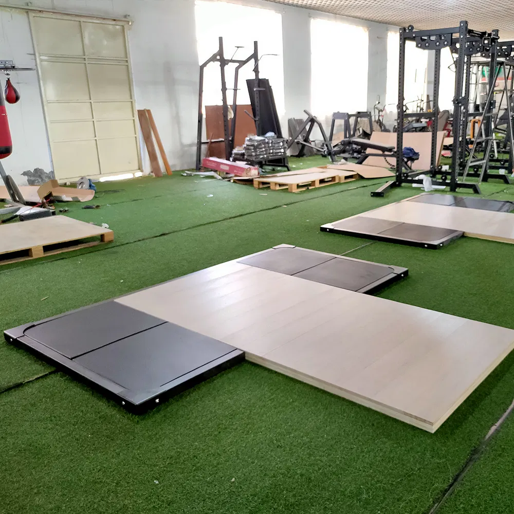 Premium Home Gym Wooden Lifting Platform for Strength Training