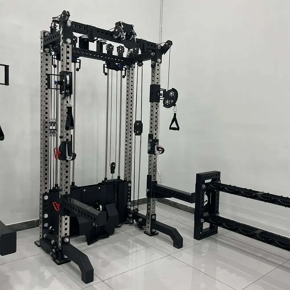 Versatile Cable Machines Gym with Multi Functional Trainer Power Rack for Home Use