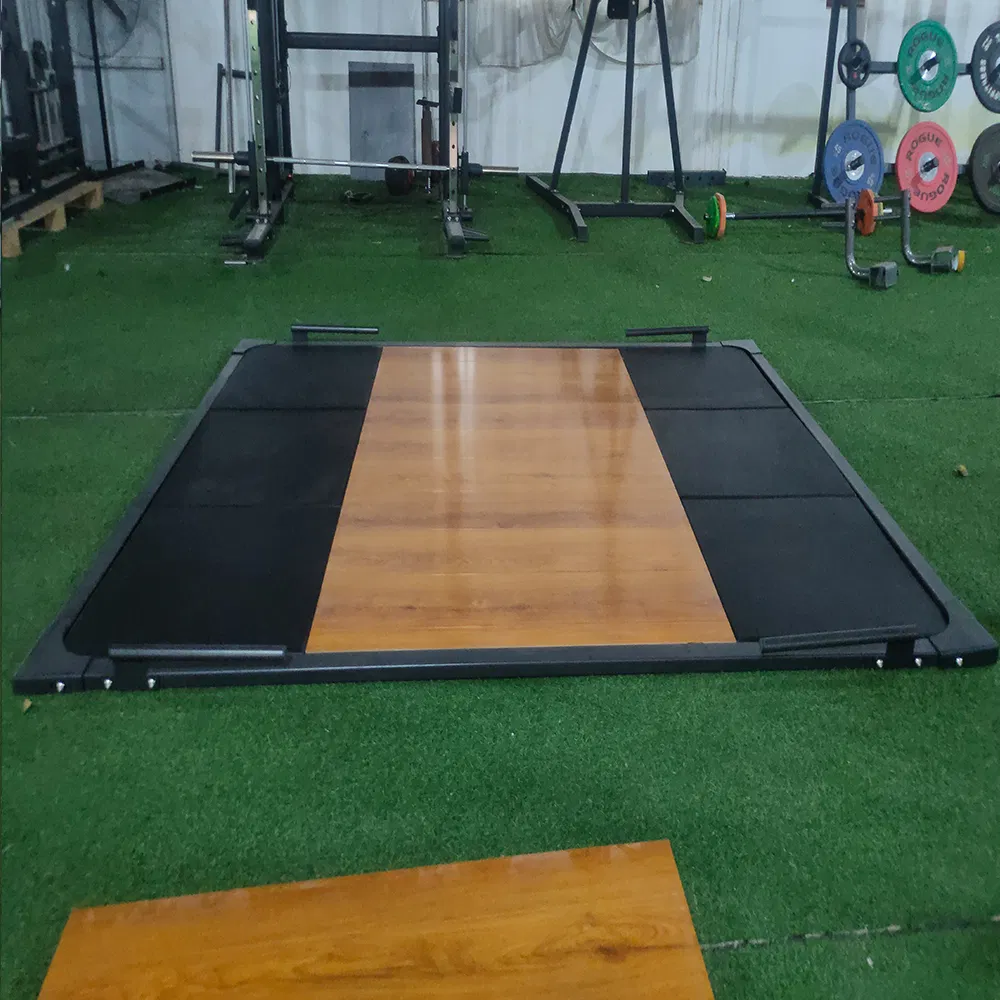 Premium Home Gym Wooden Lifting Platform for Strength Training