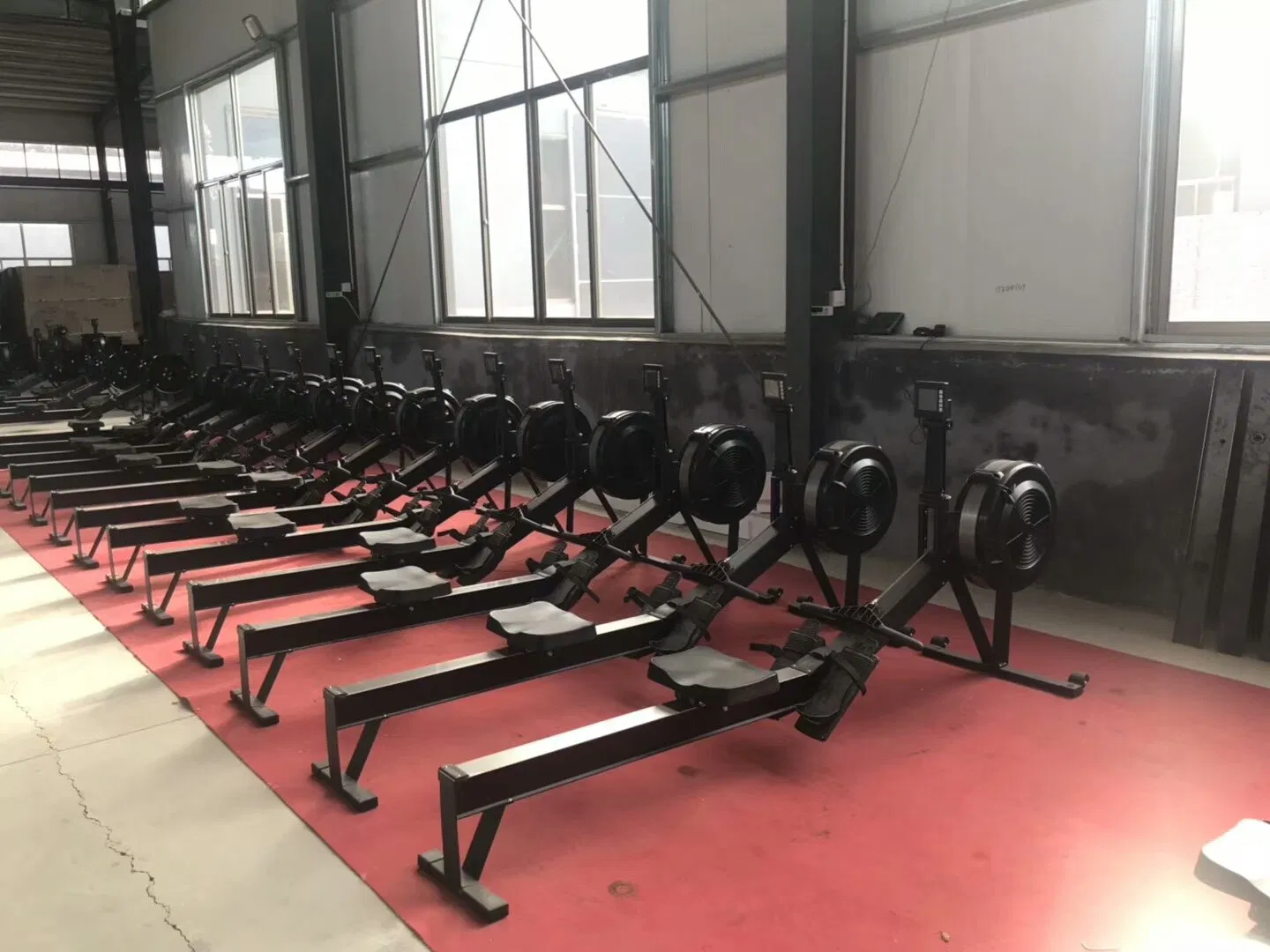 Commercial Gym Home Cardio Fitness Equipment Air Rower Rowing Machine