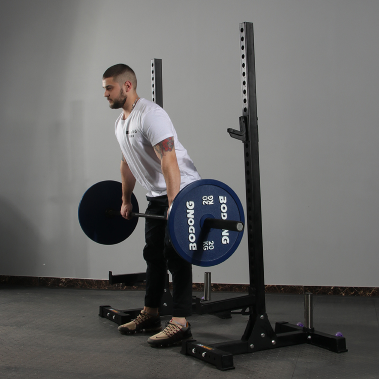 Home Fitness Equipment Half Power Rack Removable Outdoor Multi Functional Adjustable Squat Rack