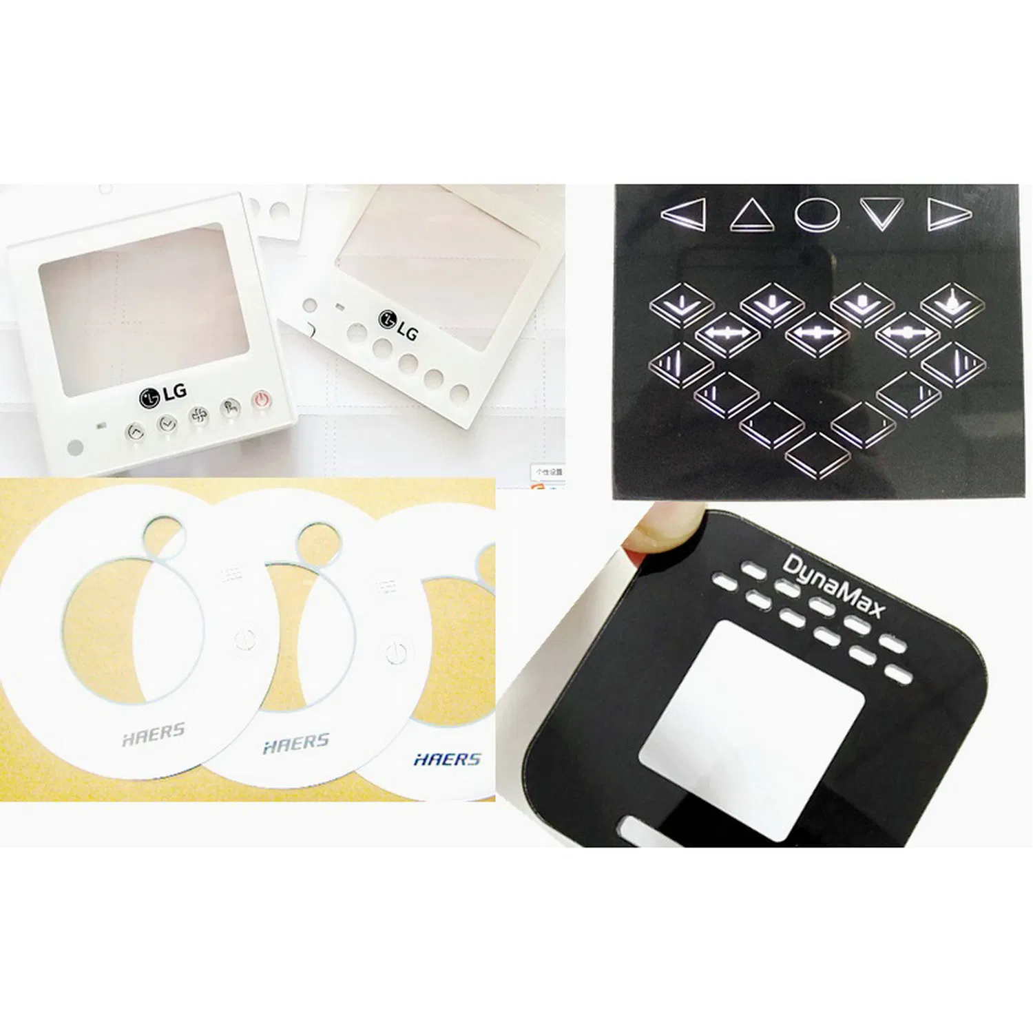 Custom Acrylic Capacitive Touch Control Panel with Screen Printing Graphic Overlays