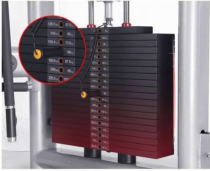 Commercial Dual-Pulley Functional Trainer with Sliding Arms &amp; Cable Crossover for Gym