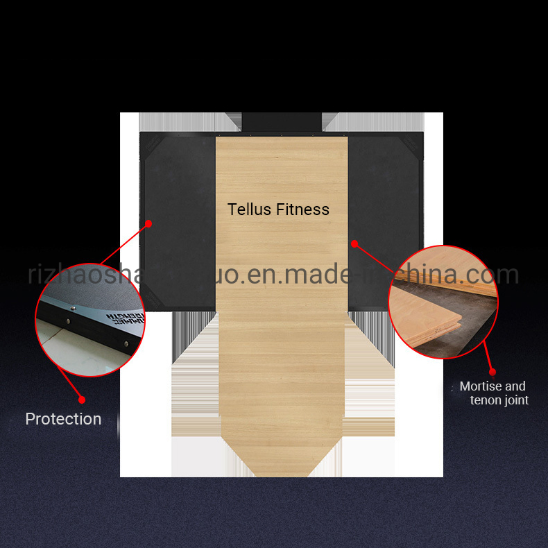 Professional Strength Training Gym Fitness Sale Strength Training Rubber Wood Weightlifting Platform Weightlifting Platform