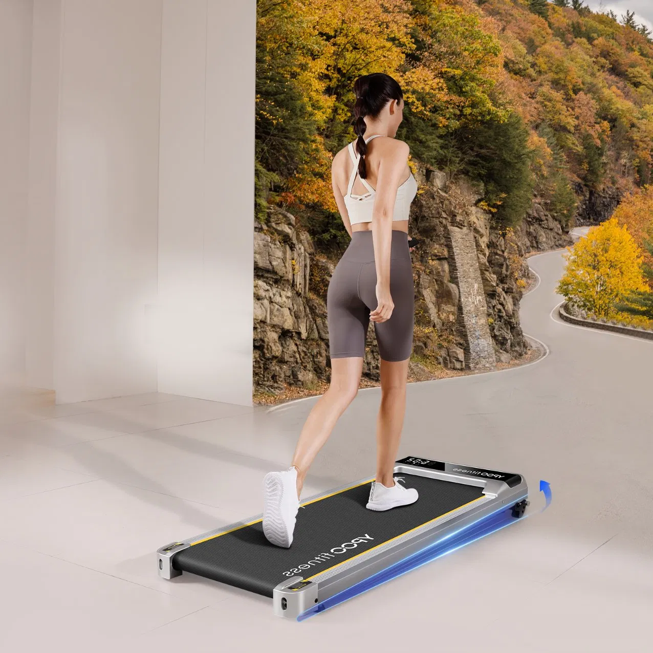 China Supplier Sturdy Home Gym Speed 0.8-6 Km/Hr 0.75HP Walking Pad
