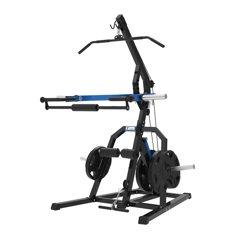 Dual Adjustable Pulley Gym Cable Multi 3 Stations Fitness Functional Trainer