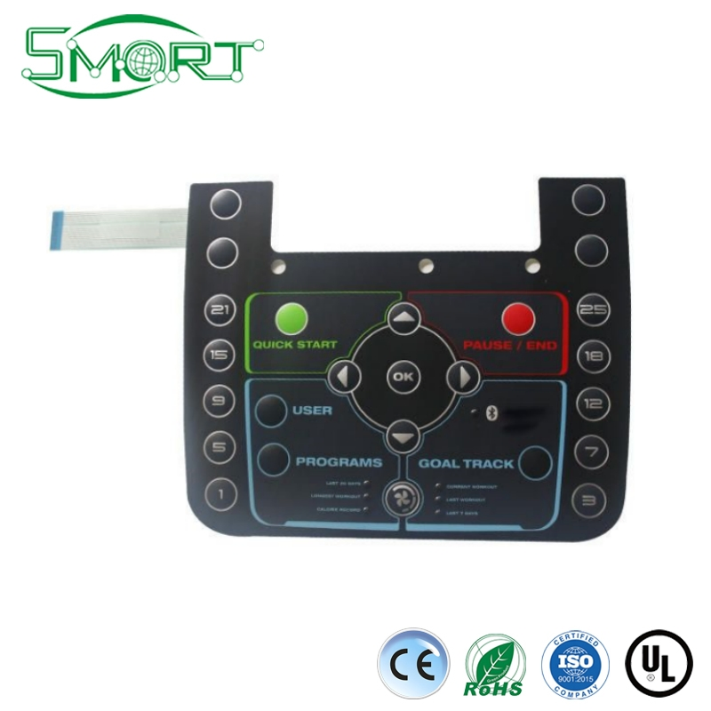Smart Electronics Technology China Wholesale IP67 Treadmill Membrane Switch Air Fryer Intelligent Electronic Diqital Products Membrane Switch