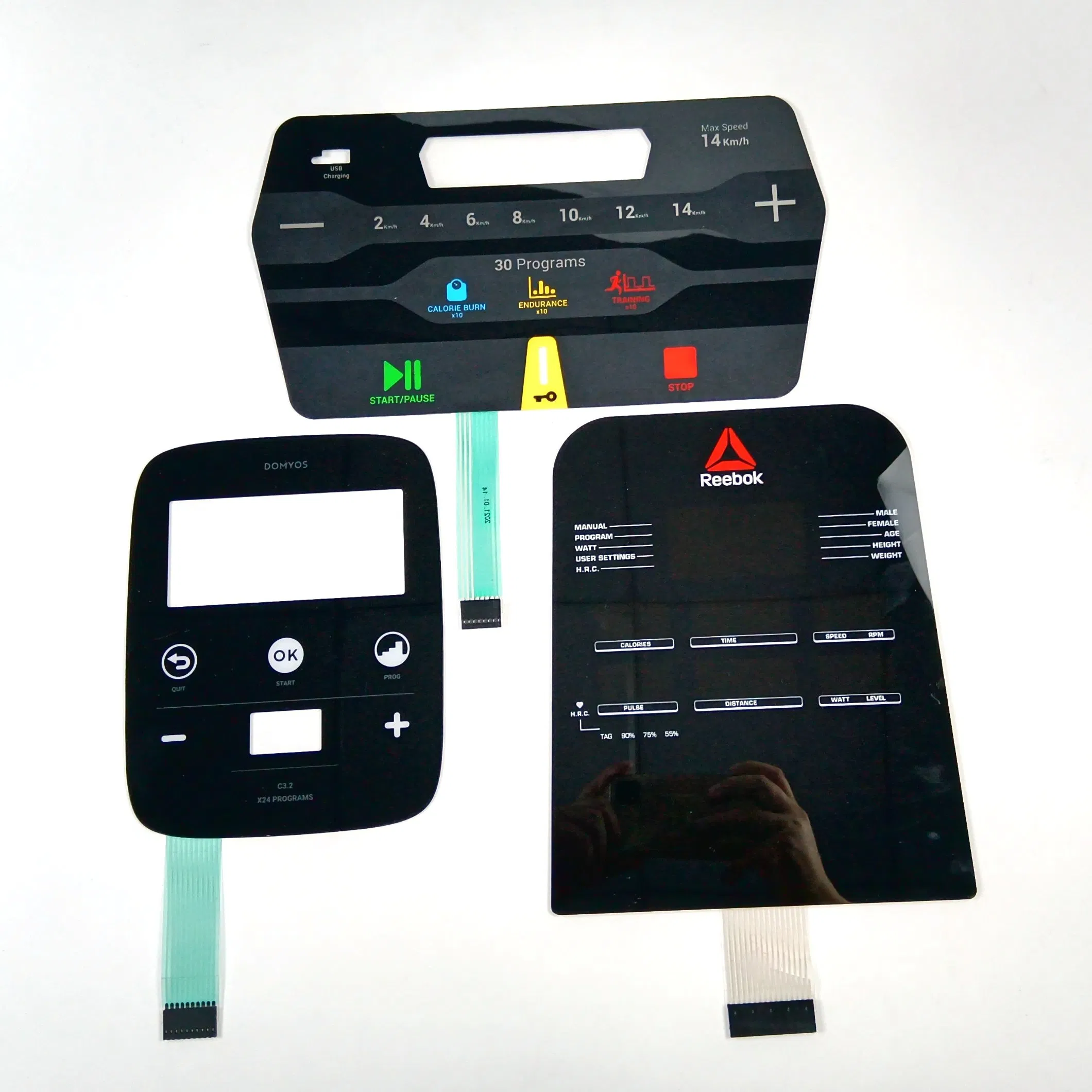 Membrane Switch Control Panel Capacitive Touch Panel Screen Printing Graphic Overlay