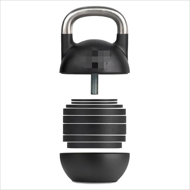 Adjustable Competition Kettlebell (12-32 KG) Strength Training Gym &Home Fitness with Stainless Steel Handle