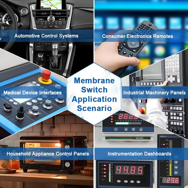 Smart Electronics Custom Treadmill Membrane Switch Control Panel LED Membrane Keypads for Electric Treadmill
