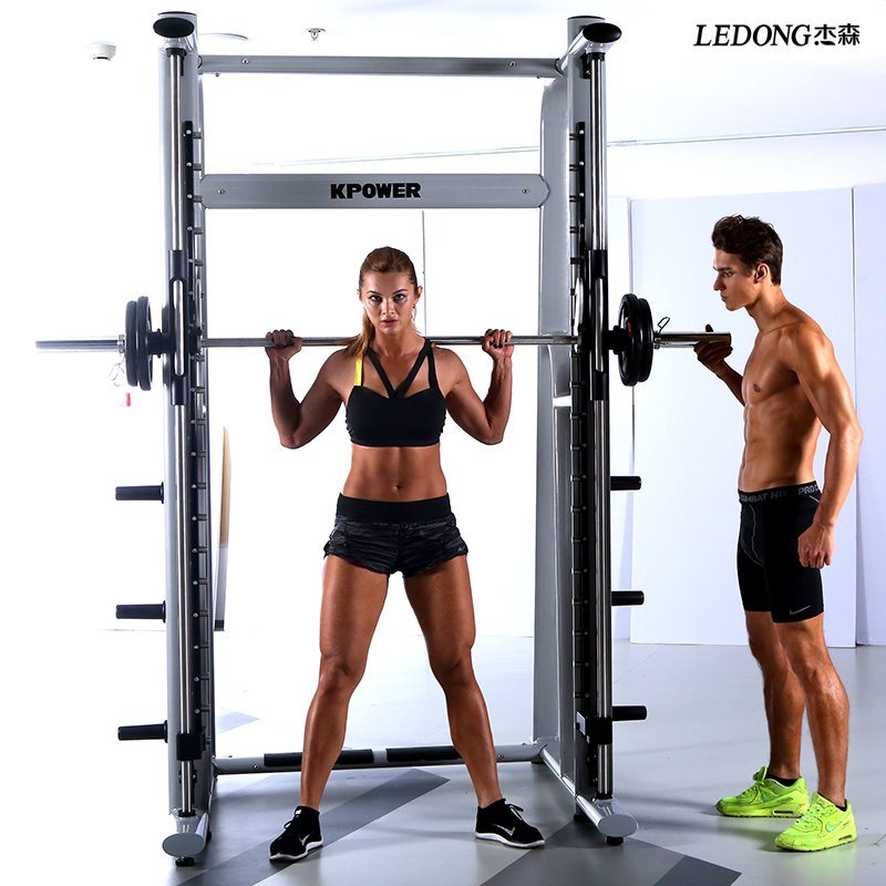 Home Multi Functional Smith Machine Strength Sports Body Building Indoor Power Exercise Equipment Commercial Fitness Gym Rack