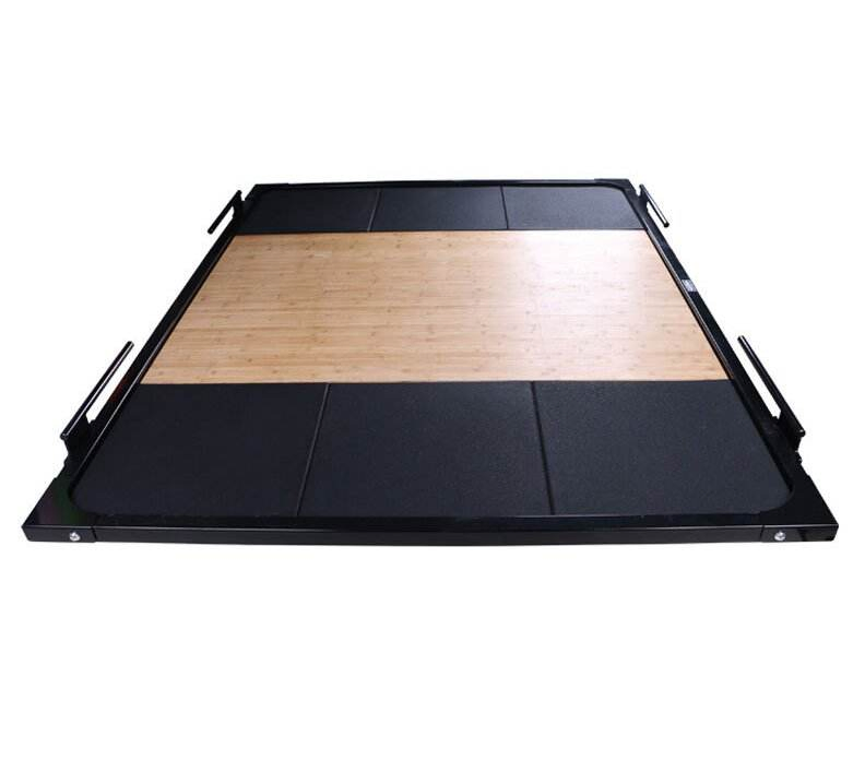 Custom Deadlift Training Platform, Wood Rubber Construction for Gym Flooring Weightlifting Gear