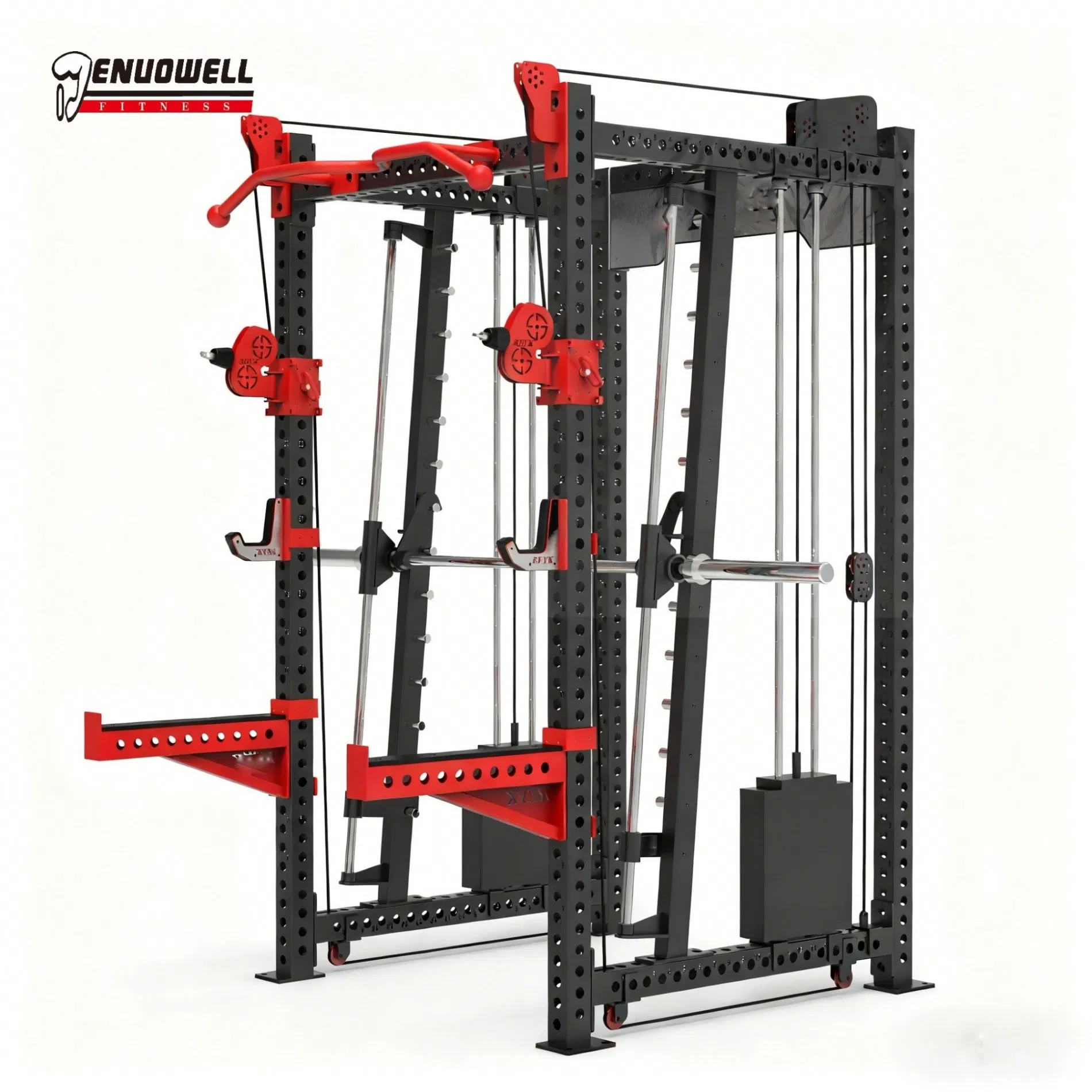 Multi Cable Iron Functional Training Structure with Stainless Base and Custom Programmable Load Settings Multi Cable Trainer