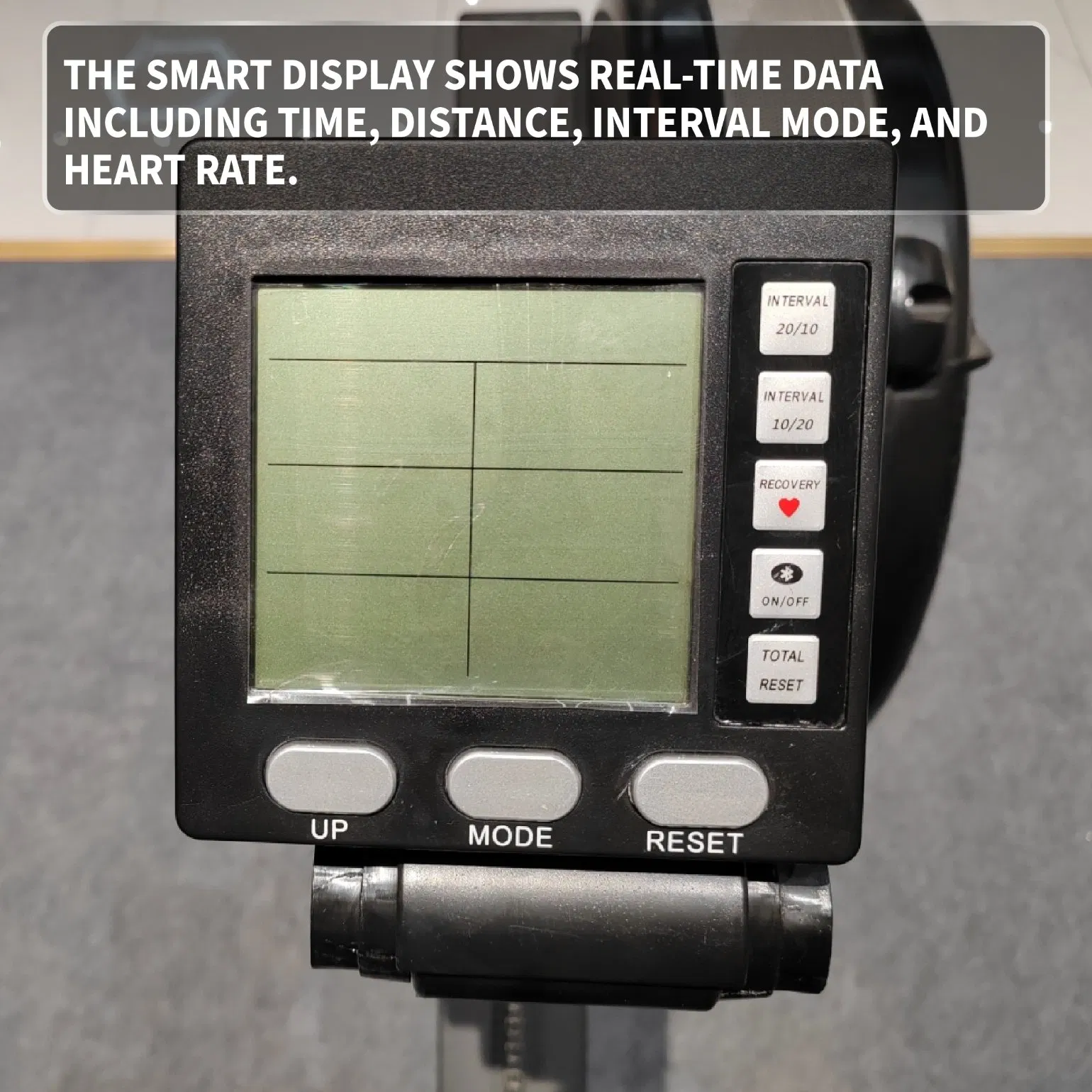 Self Powered Aluminum Slide Rail Fan Rower Indoor Rowing Machine Home Gym Cardio Workout Machine