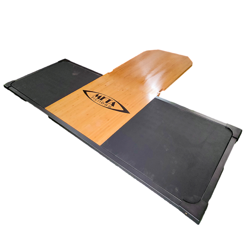 Custom Logo Crossfit Lifting Platform Gym Deadlift Powerlifting Wood Rubber Weightlifting Platform
