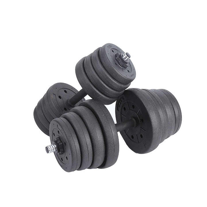 Gym Equipment Fitness Dumbbells Set Cement Adjustable Dumbbell Set