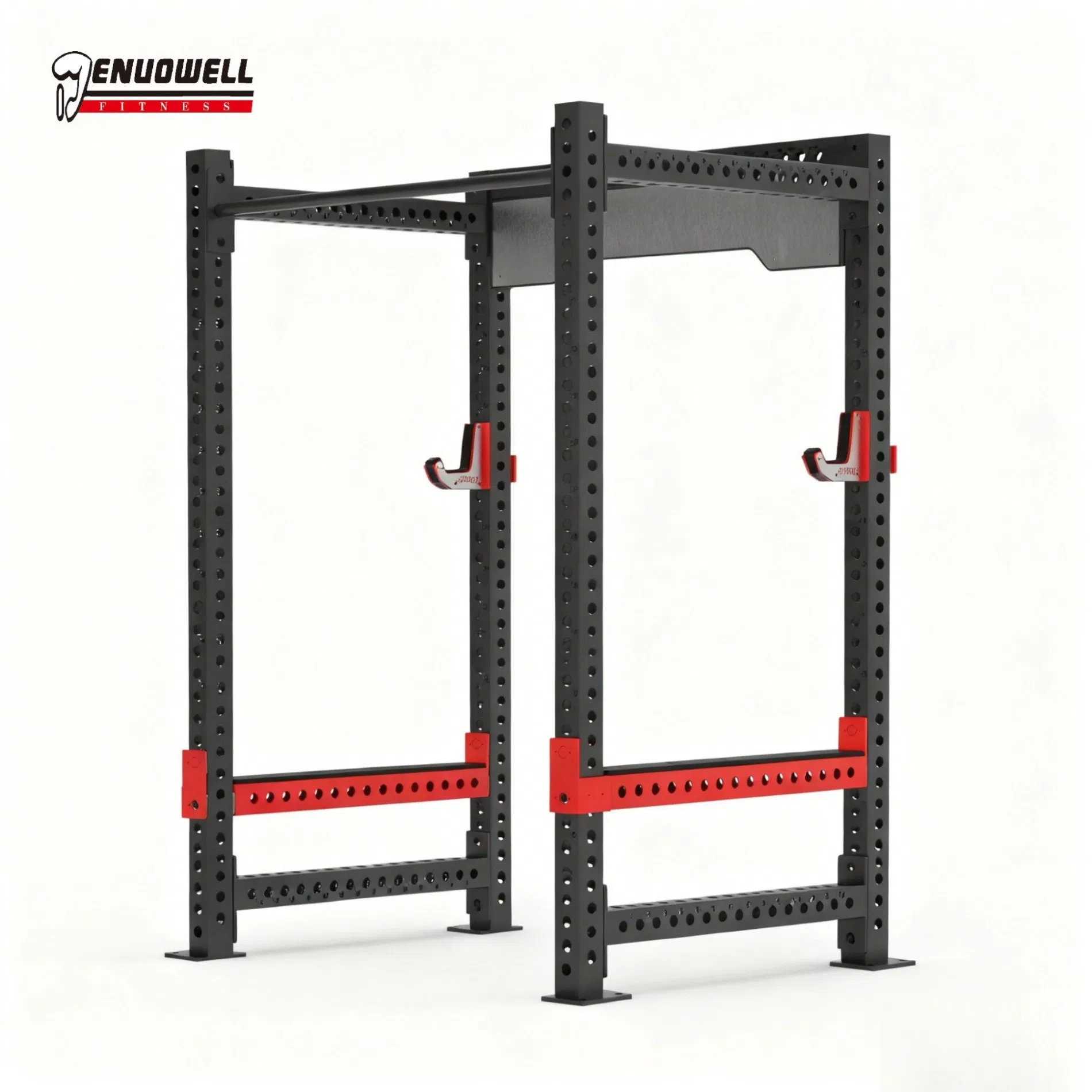 Cable Driven Iron Functional Trainer Featuring Stainless Steel Base Non Jam Bearings and Heavy Duty Barbell Hooks Cable Gym Fitness