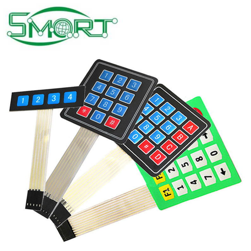 Smart Electronics 4X5 Matrix Keyboard 20 Keys Membrane Switch Keypad with Poly Dome