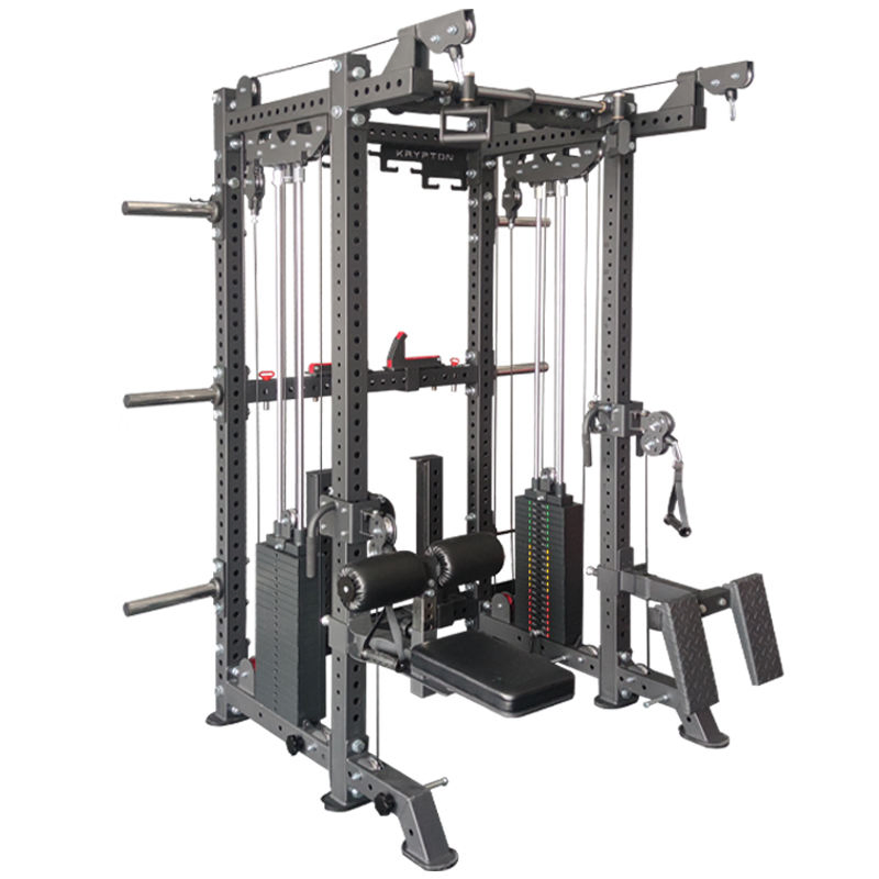 Wholesale Commercial Fitness Squat Rack Lat Pulldown Cable Crossover Power Rack Multifunctional Smith Machine