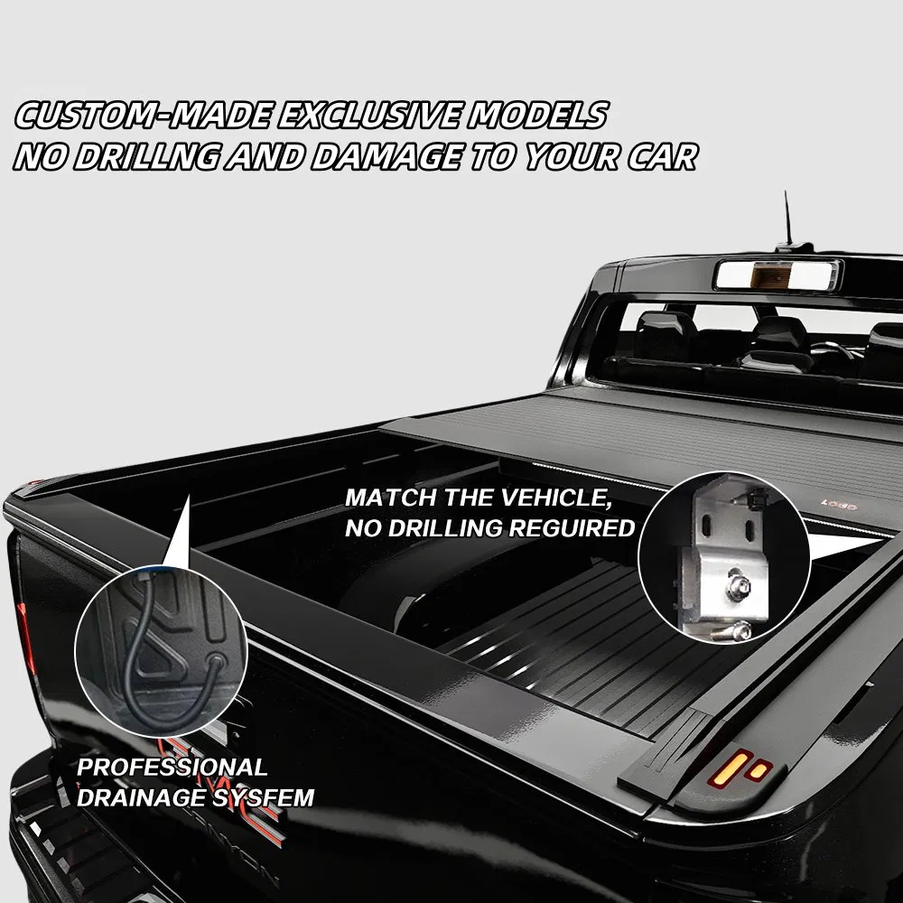 Pickup Electric Automatic Roller Shutter Lid Rear Truck Bed Cover Retractable Tonneau Cover for Toyota Hilux 2025