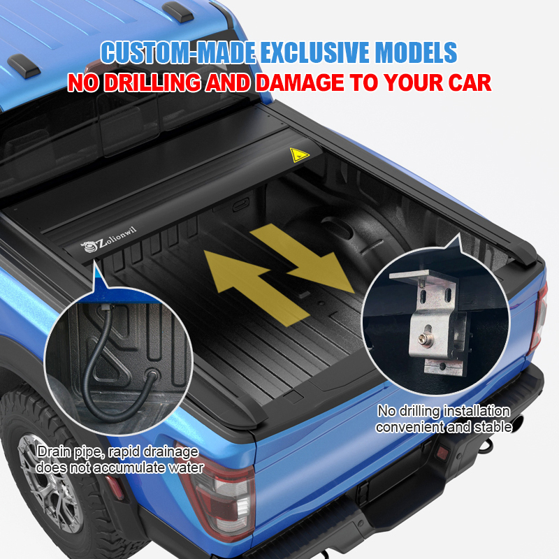 Zolionwil Electric Pick up Roller Shutter Truck Bed Tonneau Cover for Byd Shark