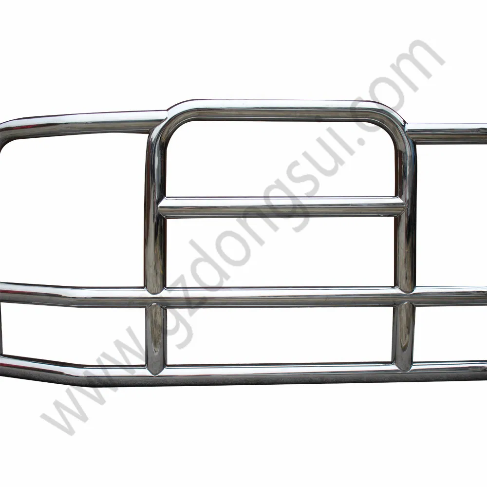 Car Accessories 304 Stainless Steel Custom Heavy Duty Truck Grille Guard Deer Guard for Semi Truck