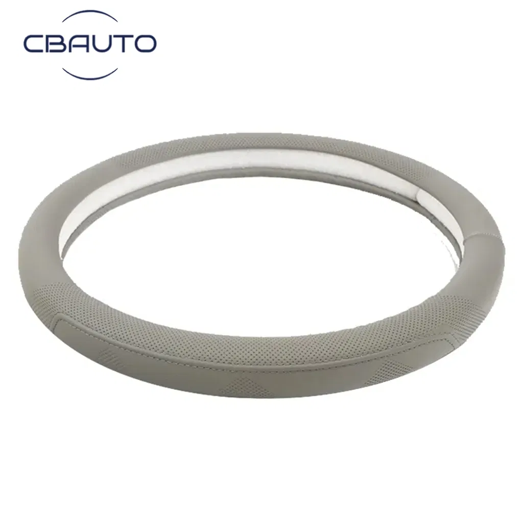 Car Interior Accessories Manufacturers Wholesale PU Steering Wheel Cover Car Anti-Skid Four Seasons Universal Handle Cover