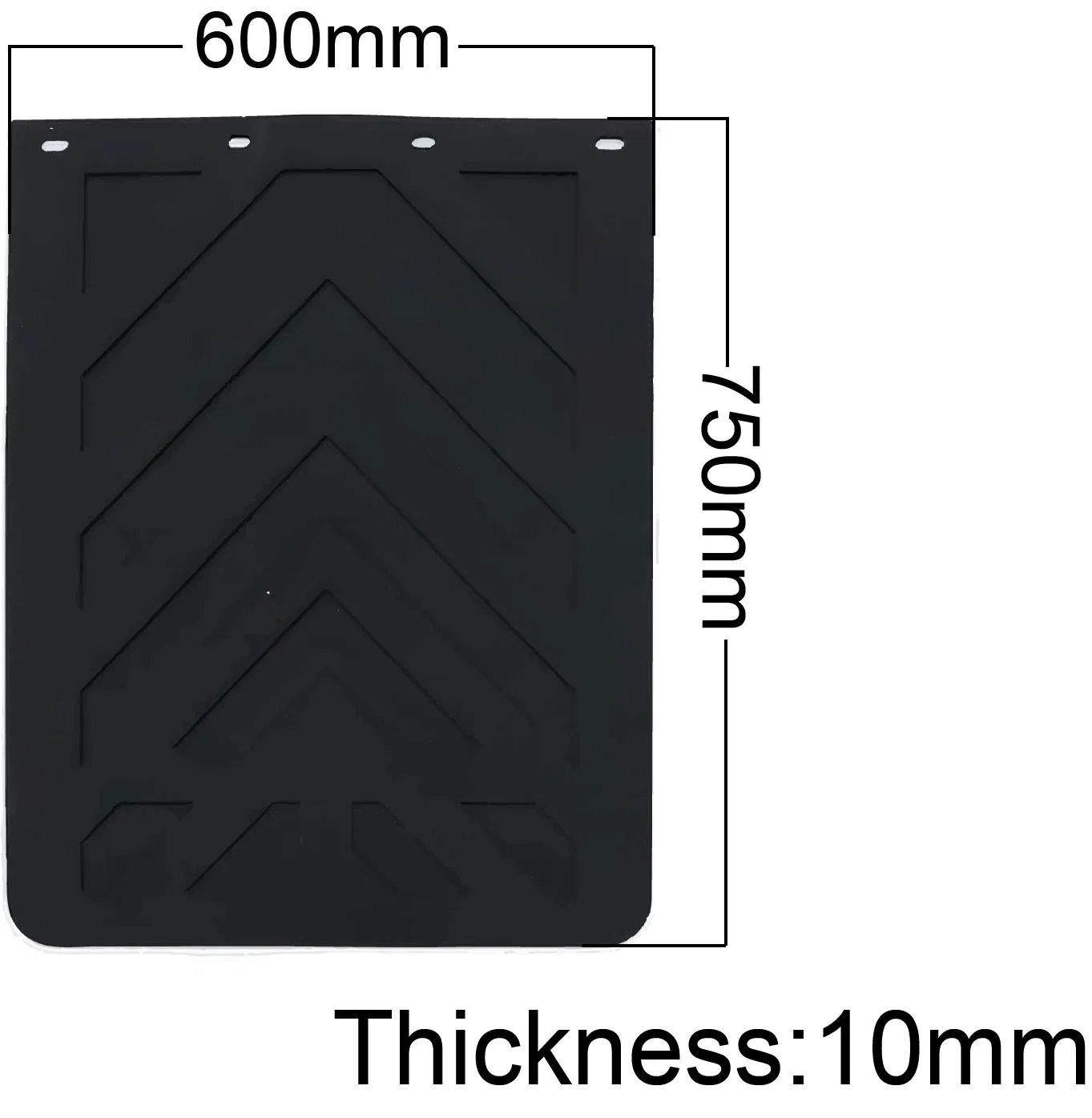 Auto Part Custom Molded Rubber Mud Flap for USA Truck Cars