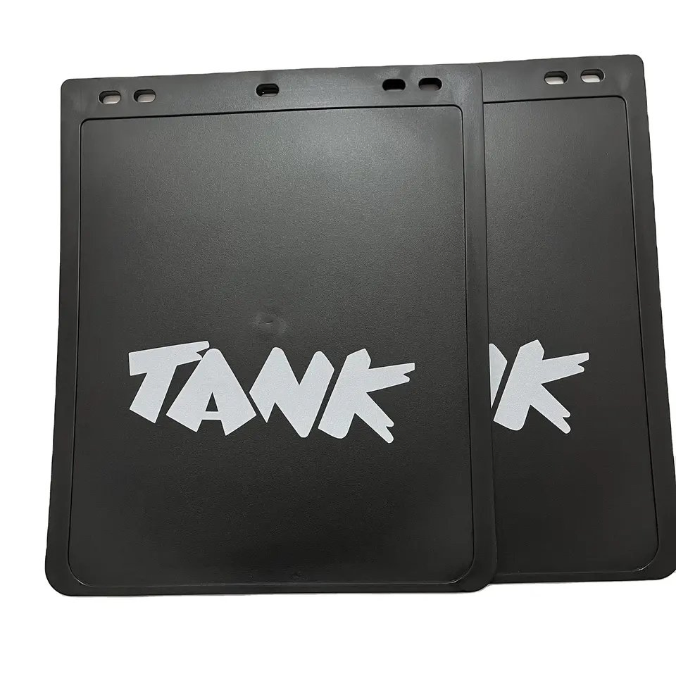 Customize Different Size Anti- Spray Mud Flaps, Black Polymer Heavy Duty Mud Flaps with Logo for Semi Truck Trailer