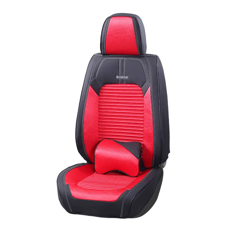 Premium Universal Cloth and Leather Car Seat Cover Set