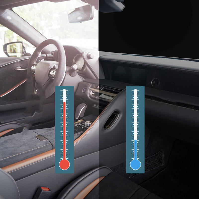 Popular Summer Car Coated Silver Double Rings Storage Sun Shade