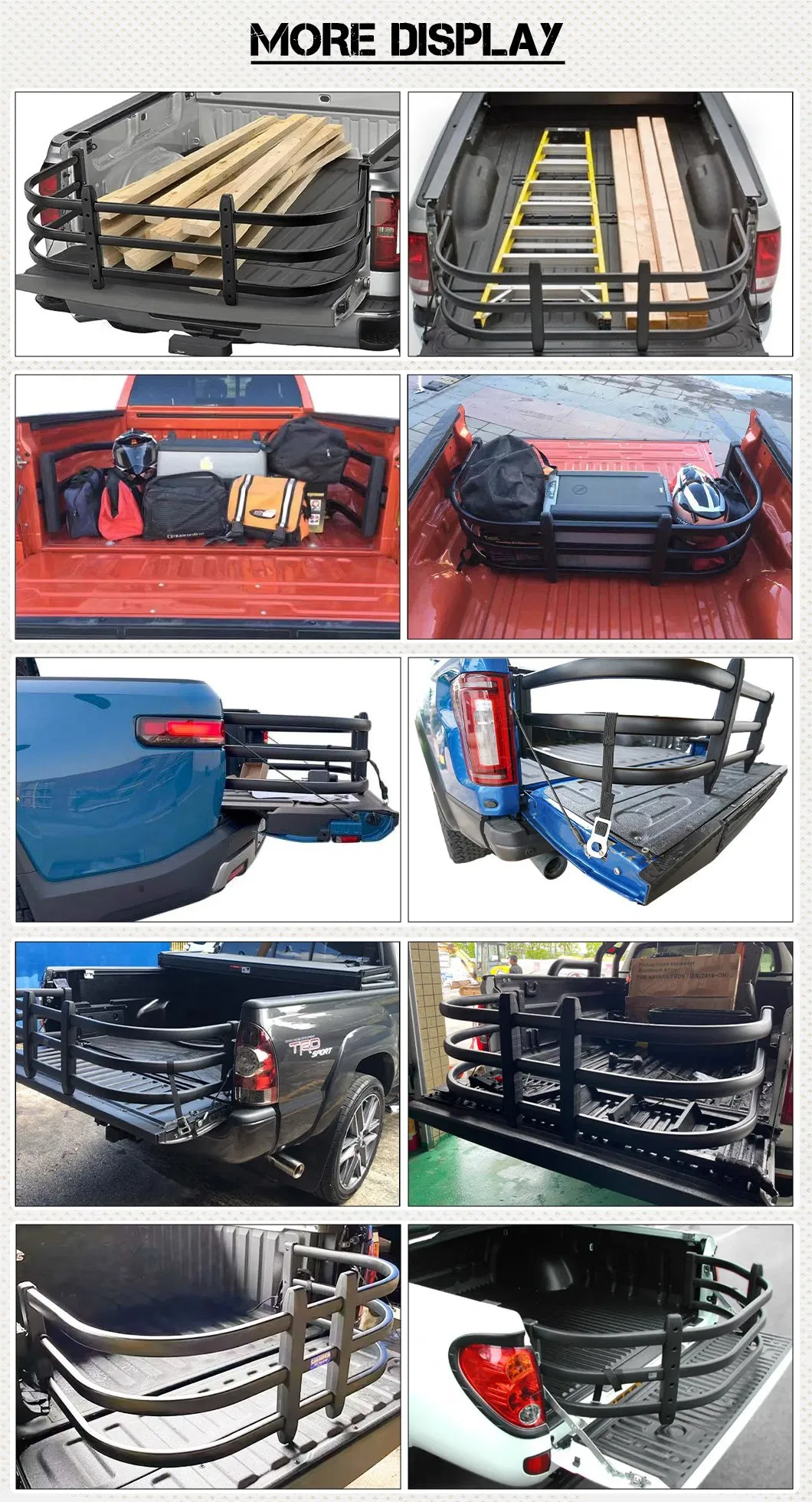 Pickup Auto Accessories Steel Bed Extender for Hilux Bt50 Dmax Navara Triton