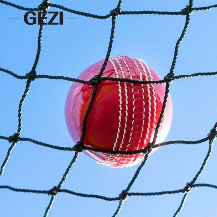 Factory Plastic HDPE Black Cricket Cargo Golf Ball Stop Tennis Court Surround Soccer Sport Field Batting Fence Barrier Net