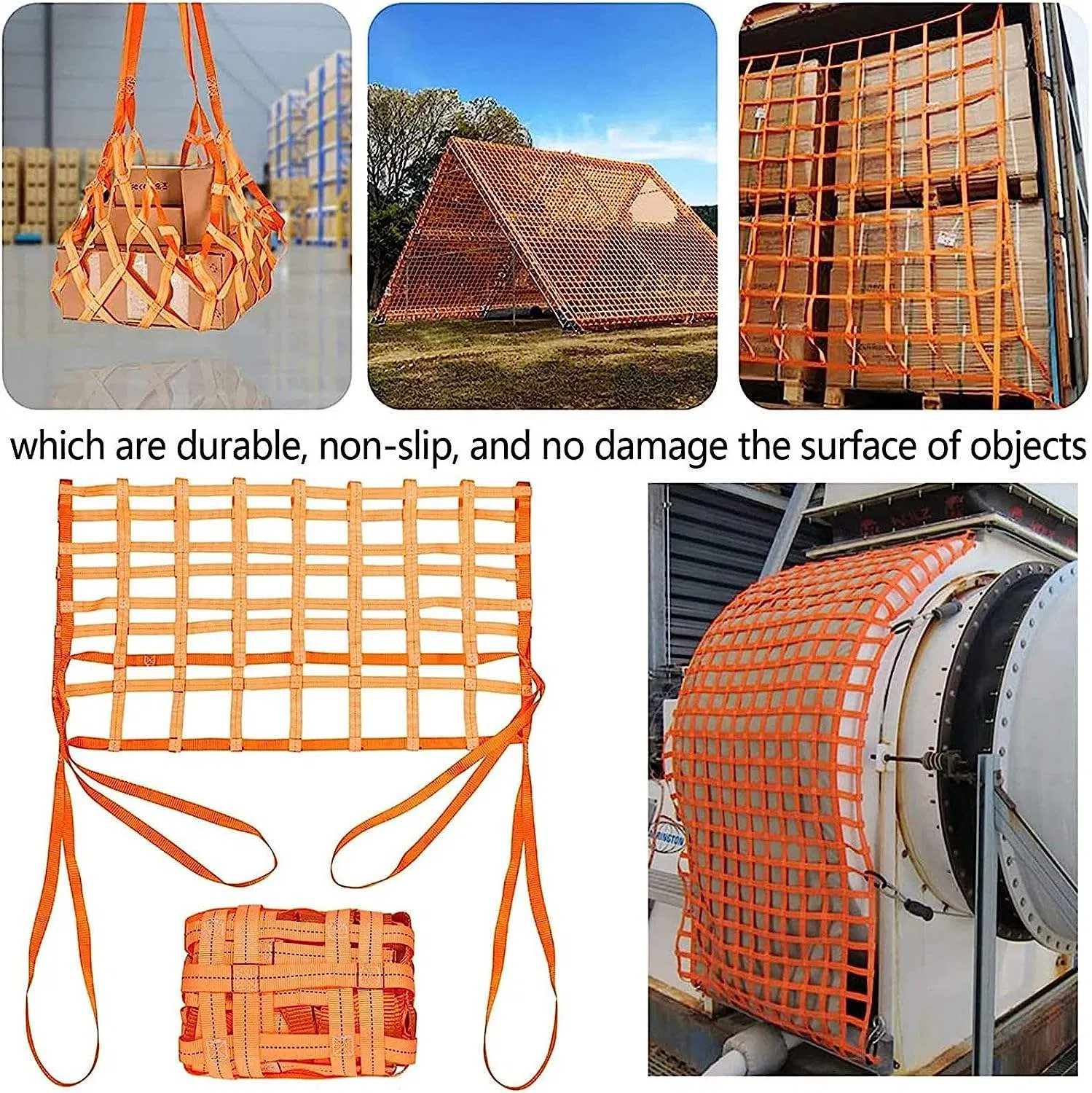 Polyester Cargo Lift Nets Are Installed to Prevent Cargo From Falling