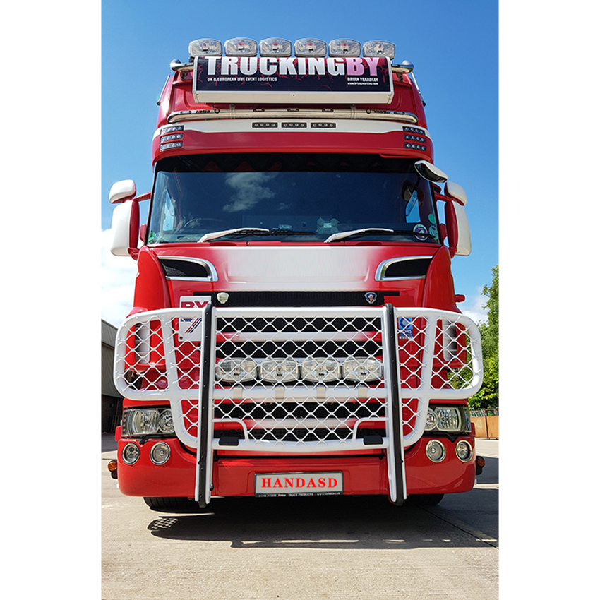 Handas Factory Custom Truck Front Grille Bumper Deer Guard Bumper Truck Bull Bar Guard for Volvo Fh Scania Truck Parts