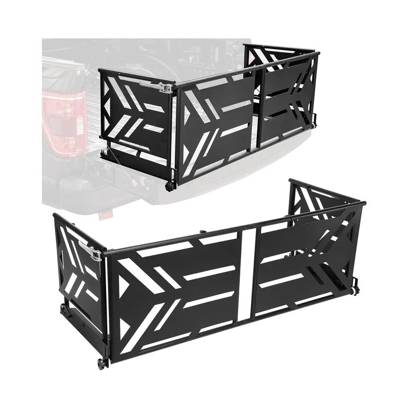 Adjustable Tow Hitch Mounted Truck Bed Tailgate Extender Rack