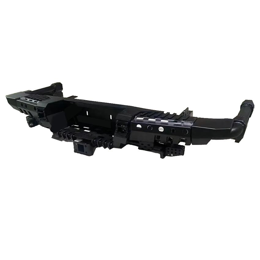 Hot Sale Offroad 4X4 Pick up Truck Accessories Steel Black Rear Bumper Guard Bull Bar for Dmax Ford Ranger T9 Nissan Np300 Triton L200