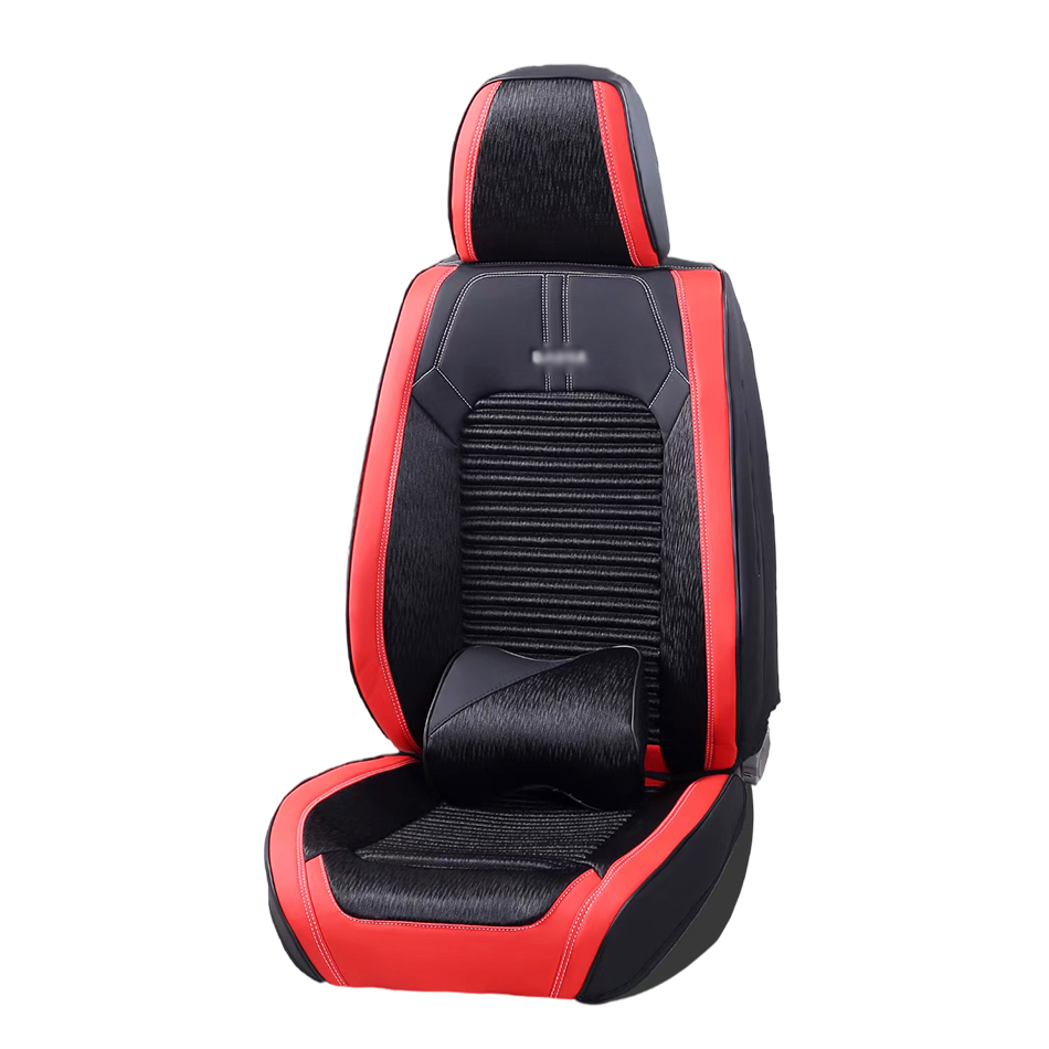 Premium Universal Cloth and Leather Car Seat Cover Set