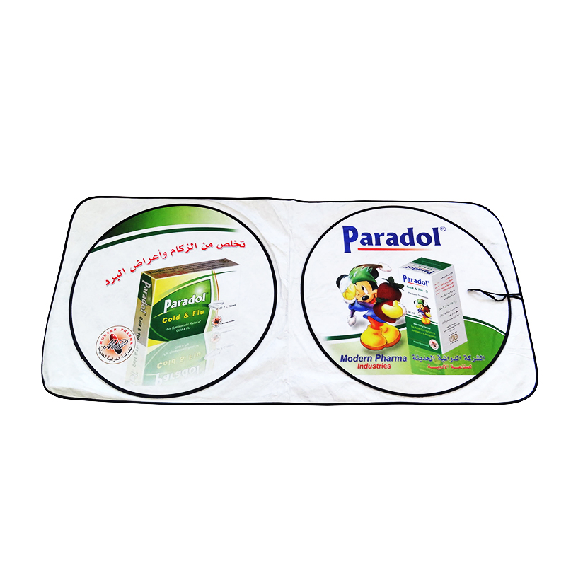 Universal Pop up Style UV Protector Retractable Folding Car Sun Shade