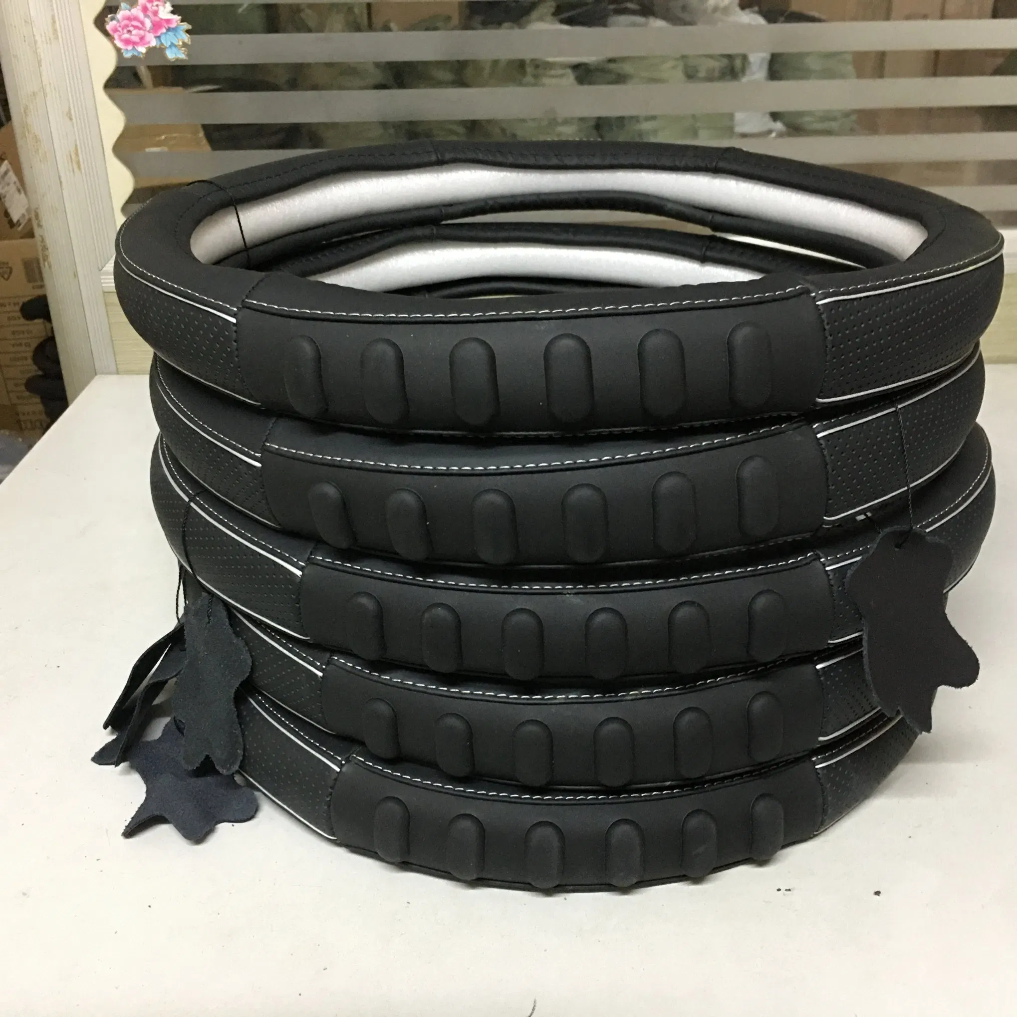 Genuine Leather Steering Wheel Cover